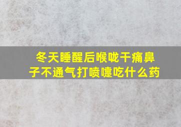 冬天睡醒后喉咙干痛鼻子不通气打喷嚏吃什么药