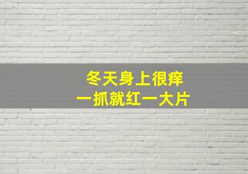 冬天身上很痒一抓就红一大片