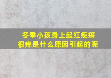 冬季小孩身上起红疙瘩很痒是什么原因引起的呢