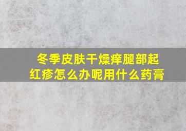 冬季皮肤干燥痒腿部起红疹怎么办呢用什么药膏