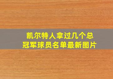 凯尔特人拿过几个总冠军球员名单最新图片