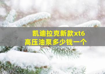 凯迪拉克新款xt6高压油泵多少钱一个