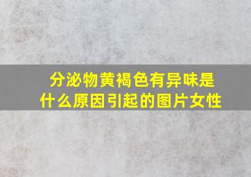 分泌物黄褐色有异味是什么原因引起的图片女性