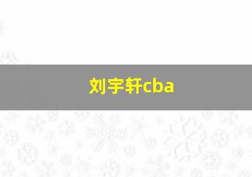 刘宇轩cba