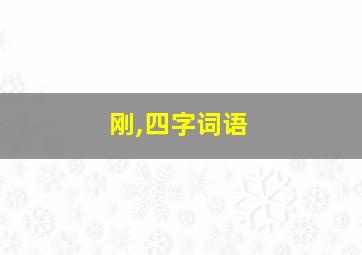 刚,四字词语