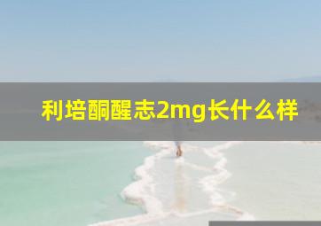 利培酮醒志2mg长什么样