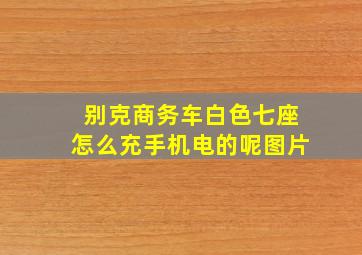 别克商务车白色七座怎么充手机电的呢图片