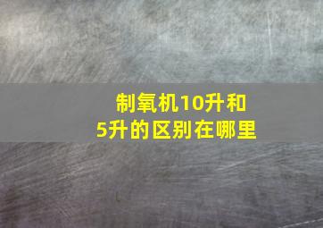 制氧机10升和5升的区别在哪里