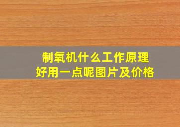 制氧机什么工作原理好用一点呢图片及价格