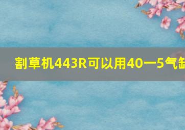 割草机443R可以用40一5气缸