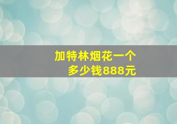 加特林烟花一个多少钱888元