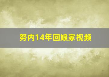 努内14年回娘家视频