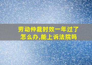 劳动仲裁时效一年过了怎么办,能上诉法院吗