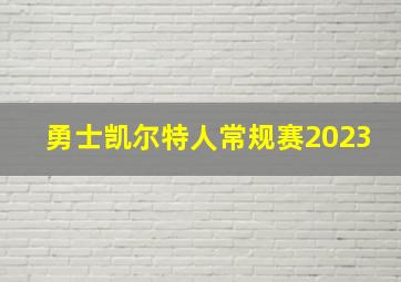 勇士凯尔特人常规赛2023