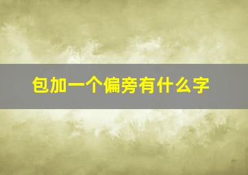 包加一个偏旁有什么字