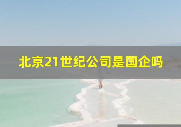 北京21世纪公司是国企吗