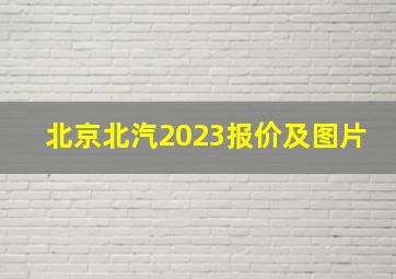 北京北汽2023报价及图片