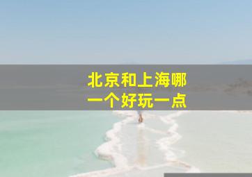 北京和上海哪一个好玩一点