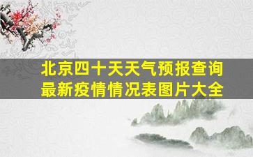 北京四十天天气预报查询最新疫情情况表图片大全