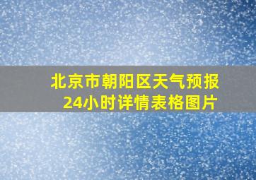 北京市朝阳区天气预报24小时详情表格图片