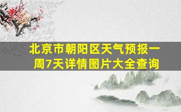 北京市朝阳区天气预报一周7天详情图片大全查询