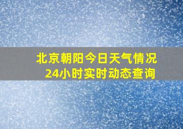 北京朝阳今日天气情况24小时实时动态查询