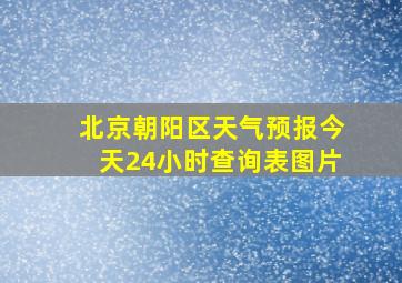 北京朝阳区天气预报今天24小时查询表图片