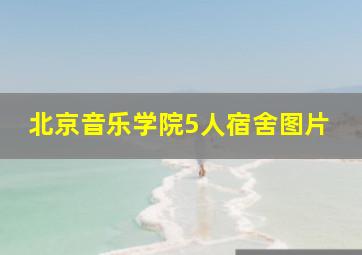 北京音乐学院5人宿舍图片