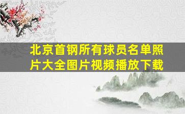 北京首钢所有球员名单照片大全图片视频播放下载