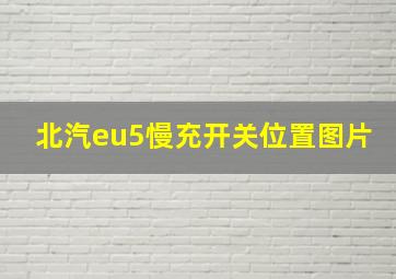 北汽eu5慢充开关位置图片