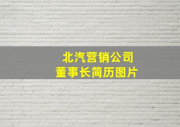 北汽营销公司董事长简历图片