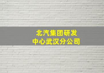 北汽集团研发中心武汉分公司