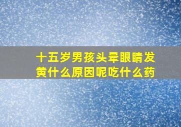 十五岁男孩头晕眼睛发黄什么原因呢吃什么药