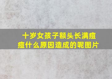 十岁女孩子额头长满痘痘什么原因造成的呢图片