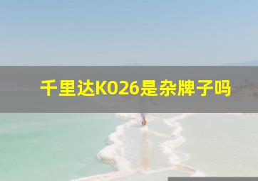 千里达K026是杂牌子吗