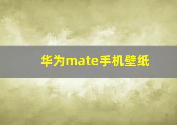 华为mate手机壁纸