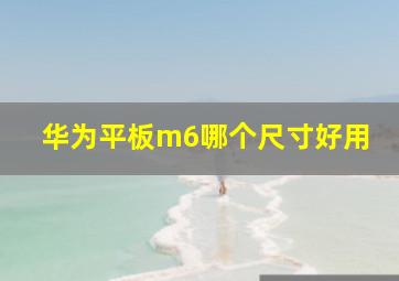 华为平板m6哪个尺寸好用