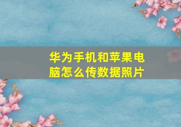 华为手机和苹果电脑怎么传数据照片