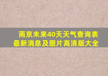 南京未来40天天气查询表最新消息及图片高清版大全