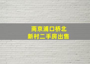 南京浦口桥北新村二手房出售