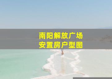 南阳解放广场安置房户型图