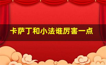 卡萨丁和小法谁厉害一点