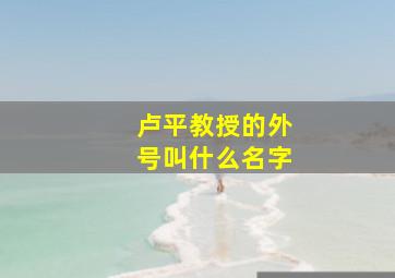 卢平教授的外号叫什么名字