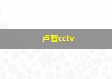 卢智cctv