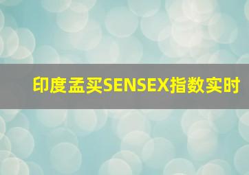 印度孟买SENSEX指数实时