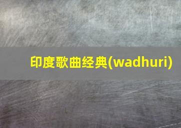 印度歌曲经典(wadhuri)