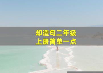 却造句二年级上册简单一点