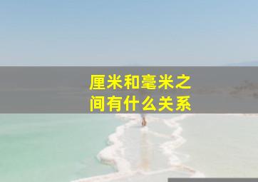 厘米和毫米之间有什么关系