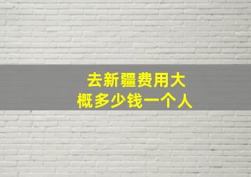 去新疆费用大概多少钱一个人