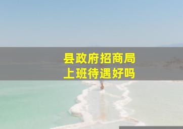 县政府招商局上班待遇好吗